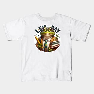 Leap Day For Teacher frog lovers Kids T-Shirt